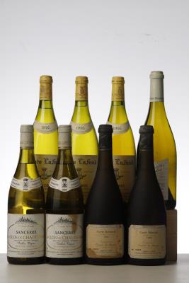 MIXED LOT SANCERRE 1988 - 1989 - 1995 - 2001 NV - Comte Lafond - Alphone Mellot - Henri Bourgeois - Etienne Daulny - 8 Bottles