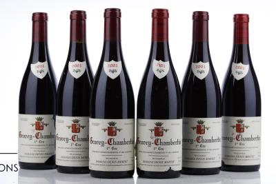 GEVREY CHAMBERTIN 1 ER CRU 2001 - Denis Mortet - 6 Bottles