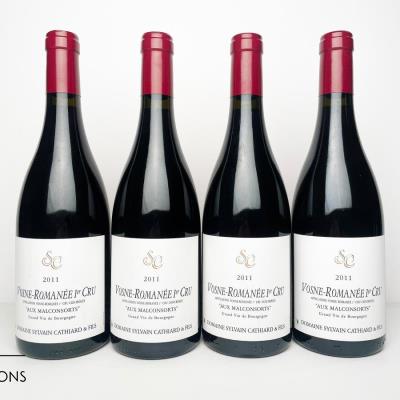 VOSNE ROMANEE AUX MALCONSORTS 2011 - Sylvain Cathiard - 4 Bottles