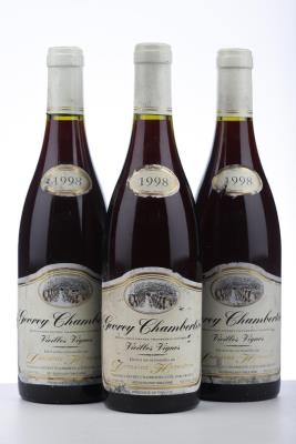 GEVREY CHAMBERTIN VIEILLES VIGNES 1998 - Domaine Heresztyn - 3 Bottles