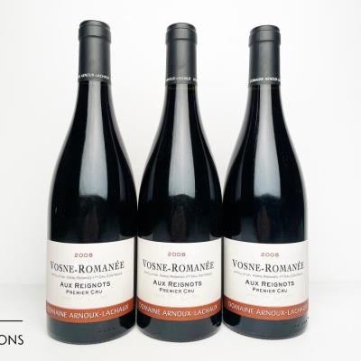 VOSNE ROMANEE AUX REIGNOTS 2008 - Arnoux Lachaux - 3 Bottles