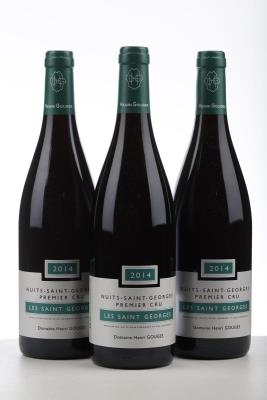 NUITS ST GEORGES LES ST GEORGES 2014 - Henri Gouges - 3 Bottles