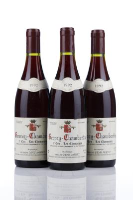 GEVREY CHAMBERTIN LES CHAMPEAUX 1992 - Denis Mortet - 3 Bottles