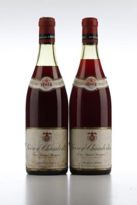 GEVREY CHAMBERTIN CLOS ST JACQUES Moillard 1964 - 2 Bottles