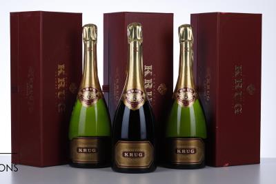 KRUG GRANDE CUVEE 3RD EDITION OF LABEL NV - Krug bottled 1996 - 2004 - 6 Bottles - Oc 1