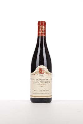 GEVREY CHAMBERTIN CLOS ST JACQUES 1999 - Sylvie Esmonin - 1 Bottle