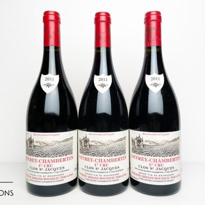 GEVREY CHAMBERTIN CLOS ST JACQUES 2011 - Armand Rousseau - 3 Bottles
