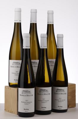 RIESLING WEHLENER SONNENUHR AUSLESE *** WHITE CAPSULE 2015 - Markus Molitor - 6 Bottles