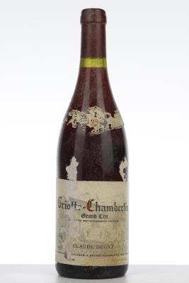 GRIOTTE CHAMBERTIN 1992 - Claude Dugat - 1 Bottle