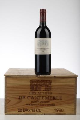 LES ALLEES DE CANTEMERLE 1996 - Mc - 12 Bottles - Owc 12