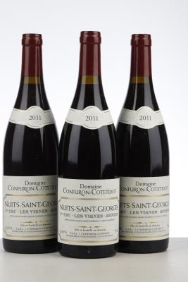 NUITS ST GEORGES LES VIGNES RONDES 2011 - Confuron Cotedidot - 3 Bottles