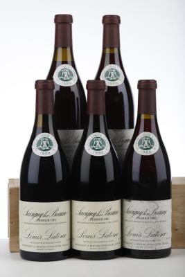 SAVIGNY LES BEAUNE 1ER CRU 1986 - Louis Latour - 5 Bottles