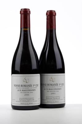 VOSNE ROMANEE AUX MALCONSORTS 2001 - Sylvain Cathiard  - 2 Bottles
