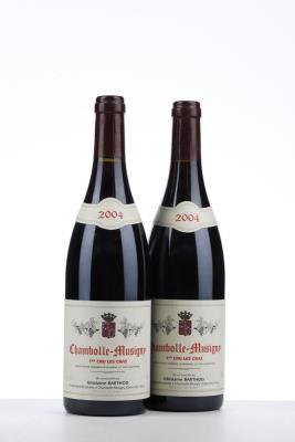 CHAMBOLLE MUSIGNY LES CRAS 2004 - Ghislaine Barthod - 2 Bottles