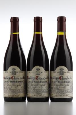 GEVREY CHAMBERTIN LAVAUX ST JACQUES Claude Dugat 1996 - 3 Bottles