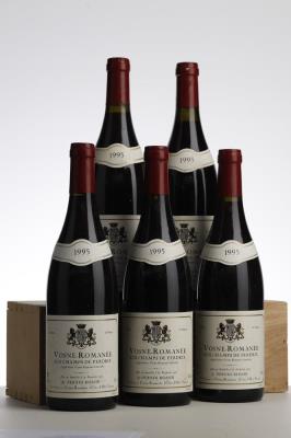 VOSNE ROMANEE AUX CHAMPS DE PERDRIX 1995 - Pernin Rossin - 5 Bottles