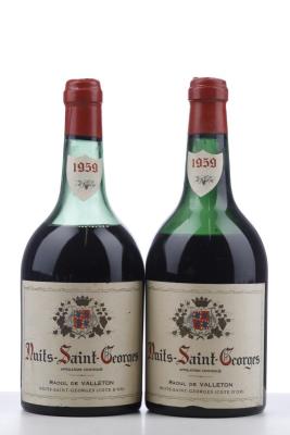 NUITS ST GEORGES 1959 - Raoul de Valleton - 2 Bottles