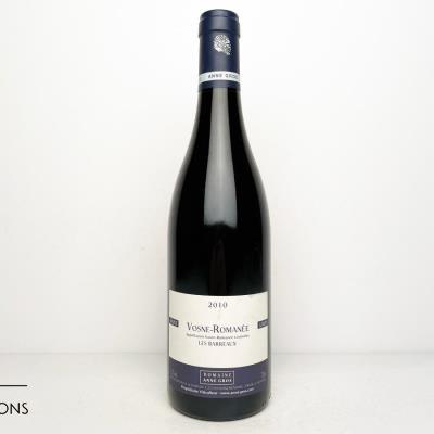 VOSNE ROMANEE LES BARREAUX 2010 - Anne Gros - 1 Bottle