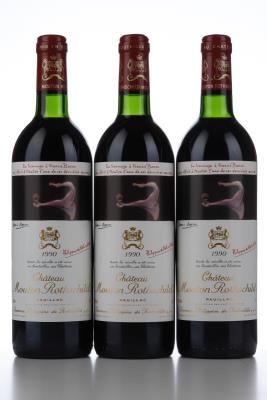MOUTON ROTHSCHILD 1990 - 3 Bottles