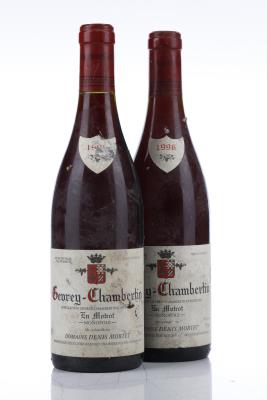 GEVREY CHAMBERTIN EN MOTROT 1996 - Denis Mortet - 2 Bottles