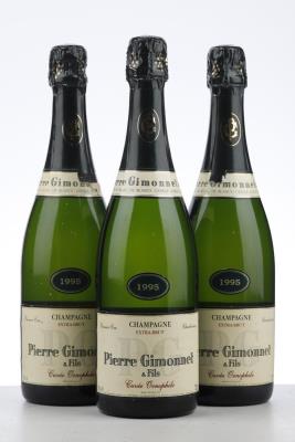 PIERRE GIMONNET CUVEE OENOPHILE BLANC DE BLANCS EXTRA BRUT 1995 - Pierre Gimonnet - 3 Bottles