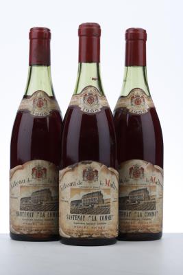 SANTENAY LA COMME 1966 - Chateau de la Maltroye - Marcel Picard  - 3 Bottles