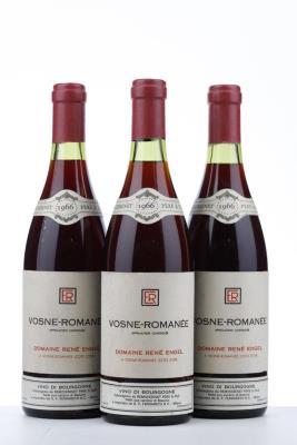 VOSNE ROMANEE 1966 - Rene Engel Mise Remoissenet - 3 Bottles