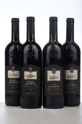BRUNELLO DI MONTALCINO POGGIO ALLE MURA 2*2004 + 2*2009   - Banfi - 4 Bottles