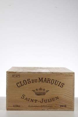 CLOS DU MARQUIS 2016 - Mc - 12 Bottles - Owc 12
