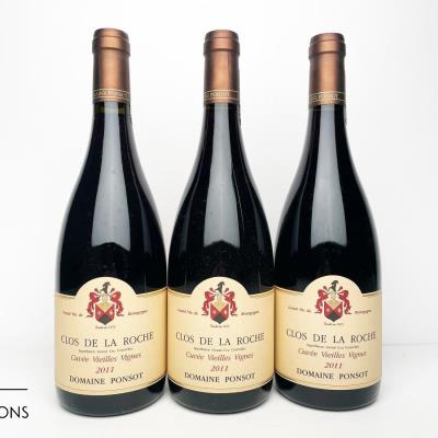 CLOS DE LA ROCHE VIEILLES VIGNES 2011 - Ponsot - 3 Bottles