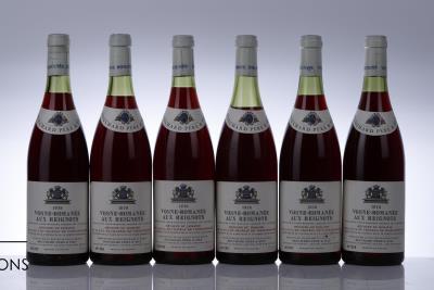 VOSNE ROMANEE AUX REIGNOTS 1978 - Comte Liger Belair Bouchard - 6 Bottles - Owc 6