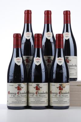 GEVREY CHAMBERTIN LES CHAMPEAUX 2003 - Denis Mortet - 6 Bottles