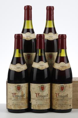 VOUGEOT LES PETITS VOUGEOT 1989 - Alain Hudelot Noellat - 5 Bottles