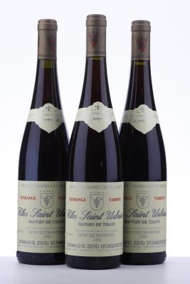 GEWURZTRAMINER CLOS ST URBAIN RANGEN DE THANN VENDANGE TARDIVE 1998 - Zind Humbrecht - 3 Bottles