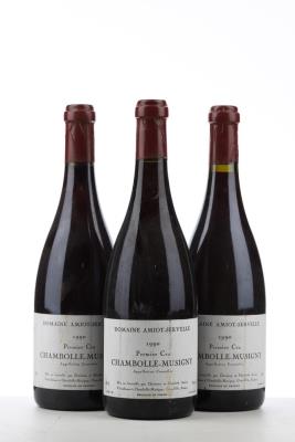CHAMBOLLE MUSIGNY 1 ER CRU 1990 - Amiot Servelle - 3 Bottles