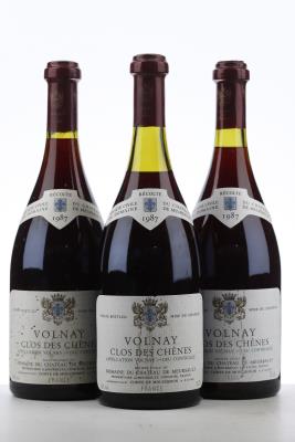 VOLNAY CLOS DES CHENES 1987 - Chateau de Meursault - 3 Bottles