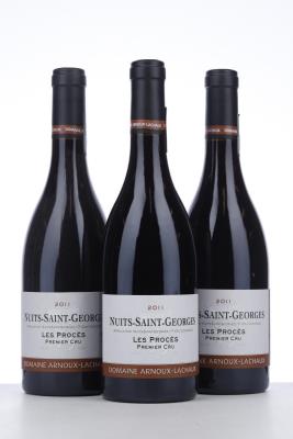 NUITS ST GEORGES LES PROCES 2011 - Arnoux Lachaux - 3 Bottles