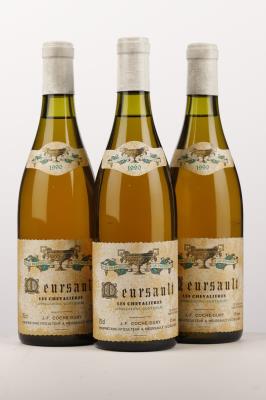 MEURSAULT CHEVALIERES 1990 - Coche Dury - 3 Bottles