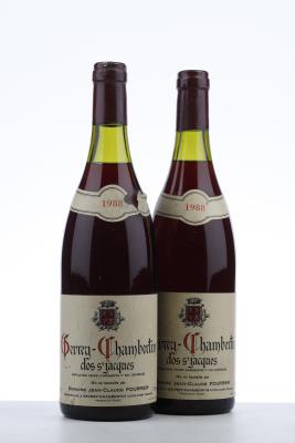 GEVREY CHAMBERTIN CLOS ST JACQUES 1988 - Jean Claude Fourrier - 2 Bottles