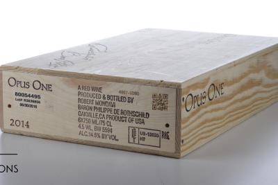 OPUS ONE Mondavi/Rothschild 2014 - 6 Bottles in Owc 6