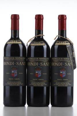 BRUNELLO DI MONTALCINO IL GREPPO 1988 - Biondi Santi - 3 Bottles
