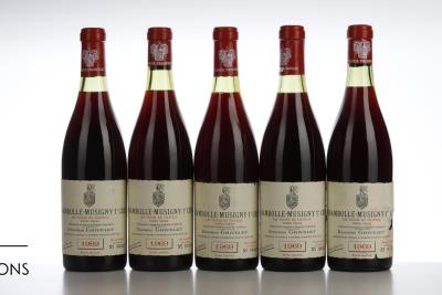 CHAMBOLLE MUSIGNY 1 ER CRU LES VIGNES DU CHATEAU VIEILLES VIGNES 1969 - Domaine Grivelet - Reserve du Chateau - 5 Bottles