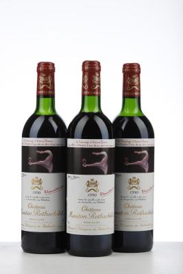 MOUTON ROTHSCHILD 1990 - Mc - 3 Bottles