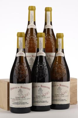 CHATEAUNEUF DU PAPE BLANC BEAUCASTEL ROUSSANNE VIEILLES VIGNES 2005 - Beaucastel - 5 Bottles