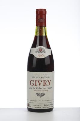 GIVRY ROUGE CLOS DU CELLIER AUX MOINES 1976 - Domaine de la Renarde - Andre Delorme - 1 Bottle