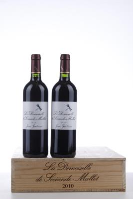 LA DEMOISELLE DE SOCIANDO MALLET 2010 - Mc - 8 Bottles - Owc 6