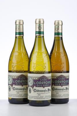CHATEAUNEUF DU PAPE BLANC CLOS DE L'ORATOIRE 2011 - Ogier - 3 Bottles