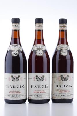 BAROLO BUSSIA SOPRANA 1978 - Aldo Conterno - 3 Bottles