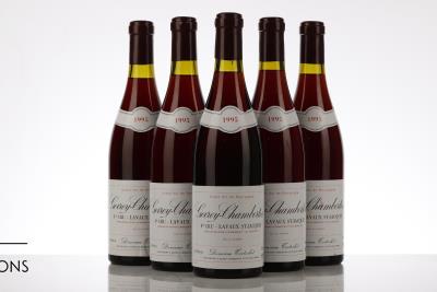GEVREY CHAMBERTIN LAVAUX ST JACQUES 1995 - Tortochot - 5 Bottles