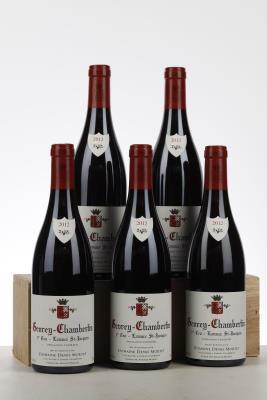 GEVREY CHAMBERTIN LAVAUX ST JACQUES 2012 - Denis Mortet - 5 Bottles